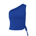 'Faer' One Shoulder Cropped Cami - Celes Fashion